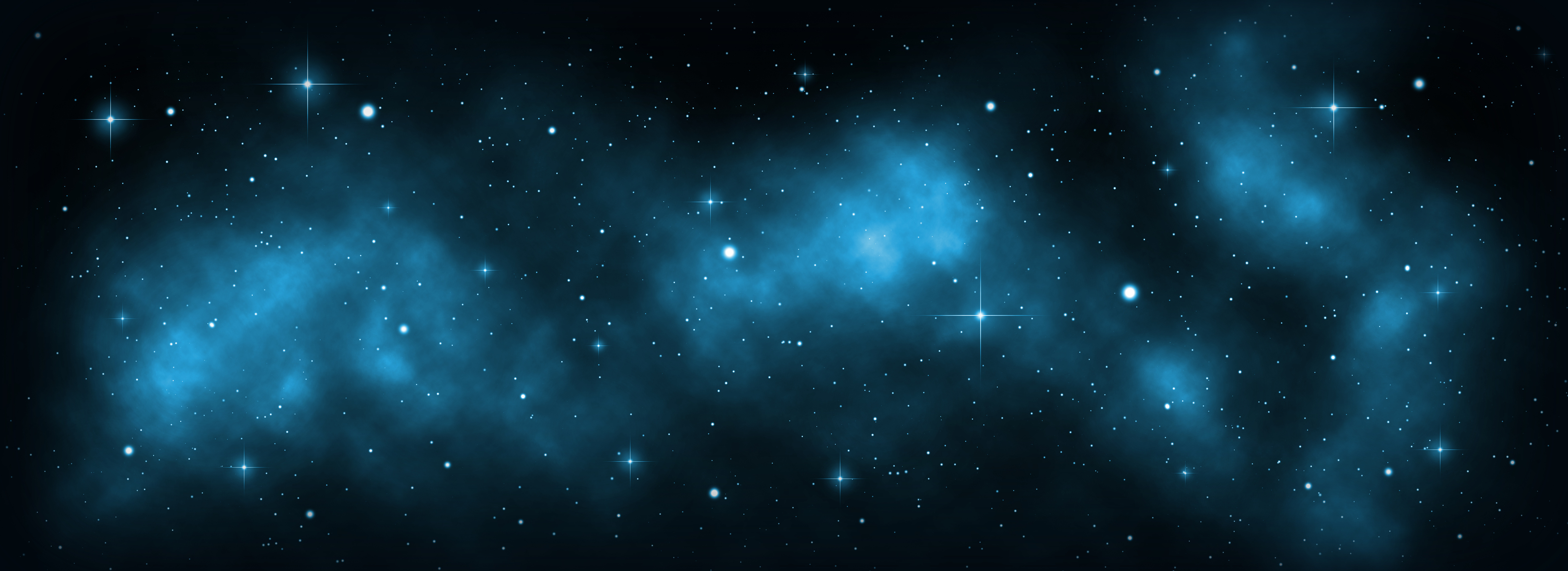 Space with Glowing Stars and Nebula